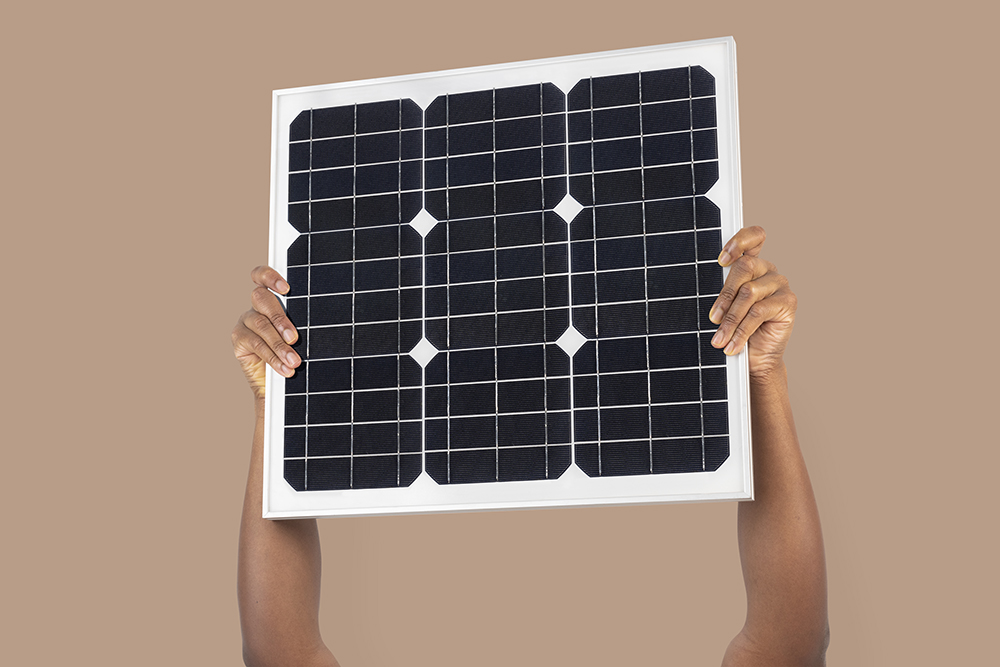 Solar panel hand renewable energy environment Solar panel hand renewable energy environment